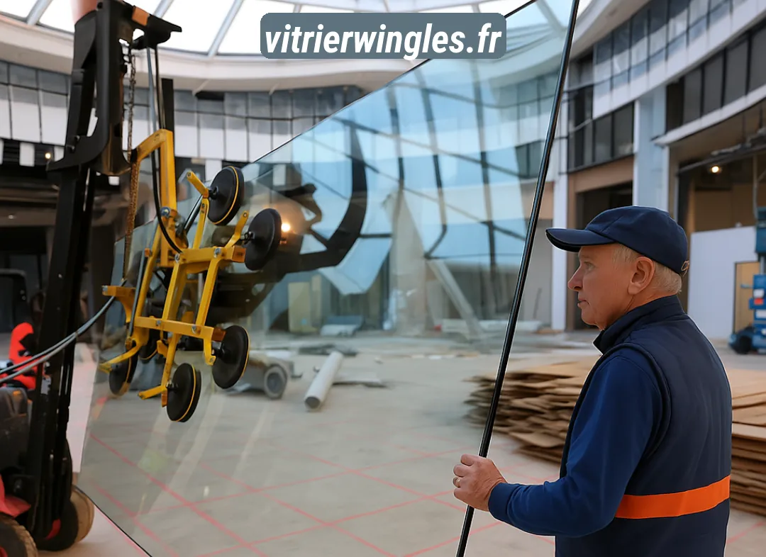 Remplacement de vitrine magasin Wingles
